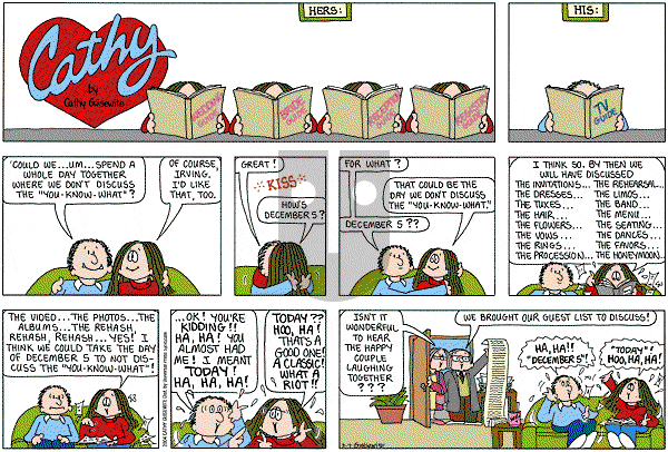 Cathy Classics - Sunday March 7, 2004 Comic Strip
