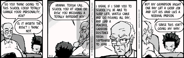 The Boondocks on Friday April 6, 2007 Comic Strip