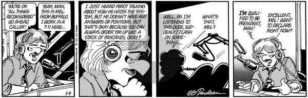 Doonesbury on Saturday May 9, 1992 Comic Strip