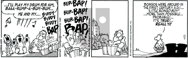 Over the Hedge on Saturday December 7, 2002 Comic Strip
