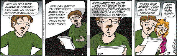 Doonesbury on Friday February 27, 2004 Comic Strip