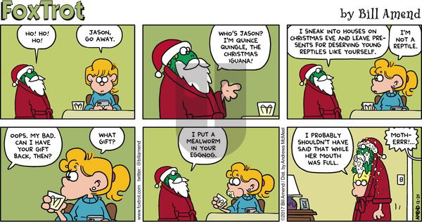 FoxTrot on Sunday December 24, 2017 Comic Strip