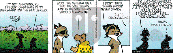 Over the Hedge - Wednesday April 24, 2024 Comic Strip