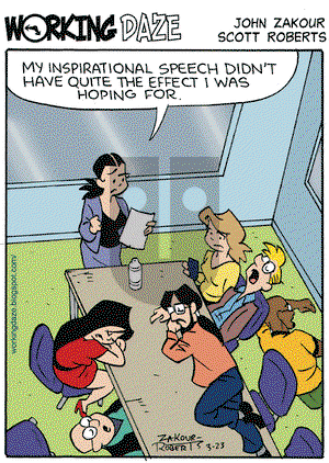 Working Daze on Monday March 23, 2009 Comic Strip