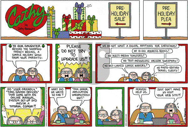 Cathy Classics - Sunday November 16, 2003 Comic Strip