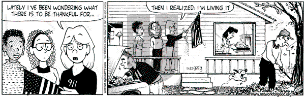 Luann on Thursday November 22, 2001 Comic Strip