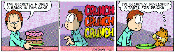 Garfield on Wednesday April 27, 1994 Comic Strip