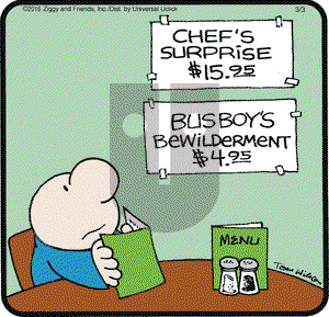 Ziggy on Thursday March 3, 2016 Comic Strip
