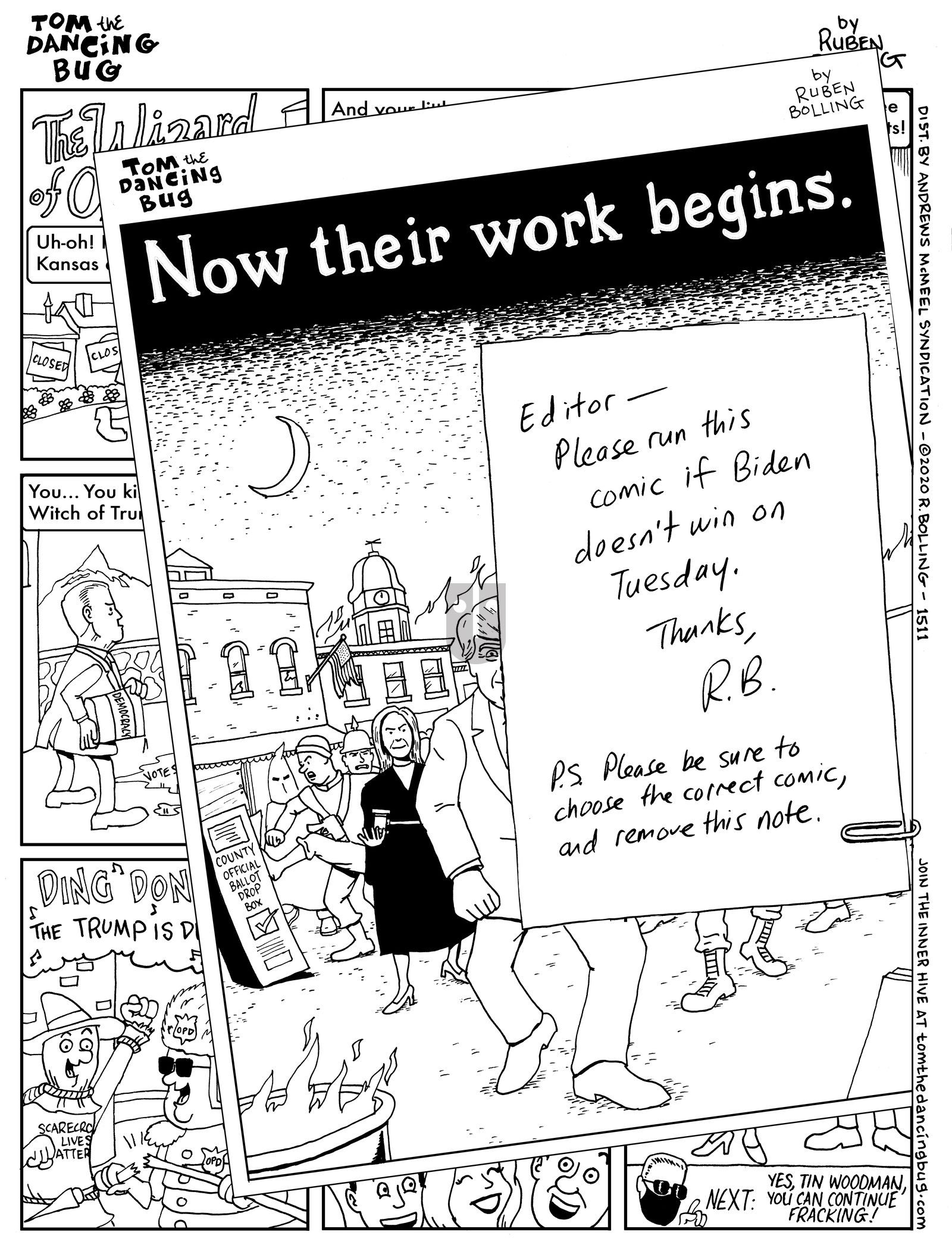 Tom the Dancing Bug - Monday November 2, 2020 Comic Strip