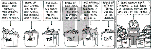 Cathy Classics on Friday October 11, 1996 Comic Strip