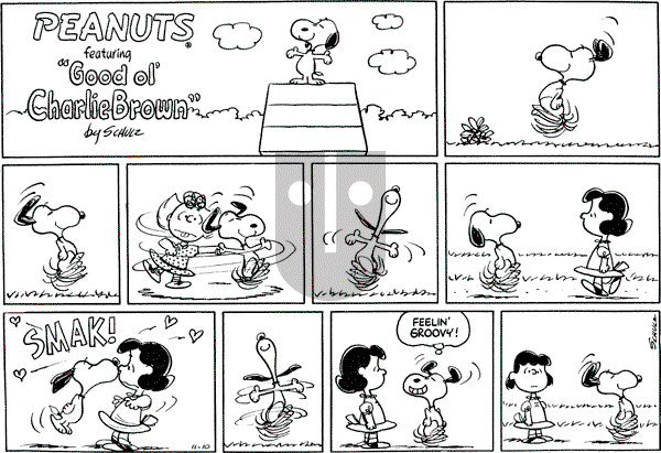 Peanuts - Sunday November 10, 1968 Comic Strip