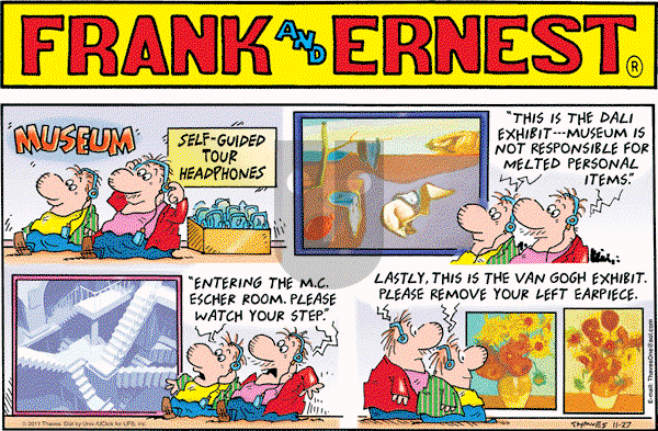 Frank and Ernest on Sunday November 27, 2011 Comic Strip