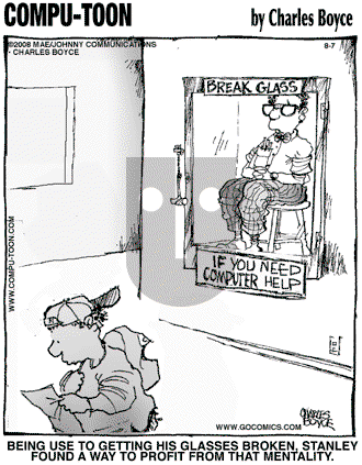 Compu-toon on Thursday August 7, 2008 Comic Strip