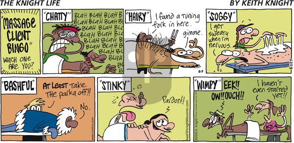 The Knight Life on Sunday August 9, 2015 Comic Strip