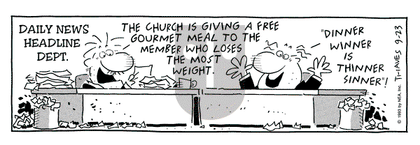 Frank and Ernest - Thursday September 23, 1993 Comic Strip