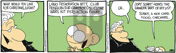 The Buckets on Friday December 18, 2009 Comic Strip