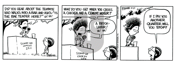 Grand Avenue on Thursday October 21, 1999 Comic Strip