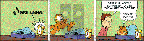 Garfield on Thursday June 11, 2015 Comic Strip