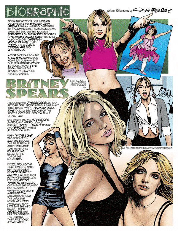Biographic on Sunday November 20, 2005 Comic Strip