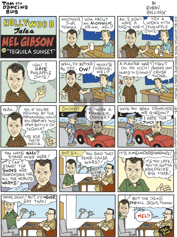 Tom the Dancing Bug on Saturday August 12, 2006 Comic Strip