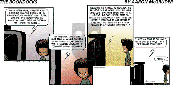 The Boondocks on Sunday February 20, 2011 Comic Strip