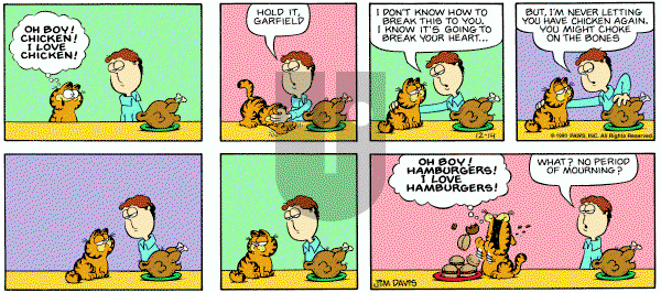 Garfield on Sunday December 14, 1980 Comic Strip