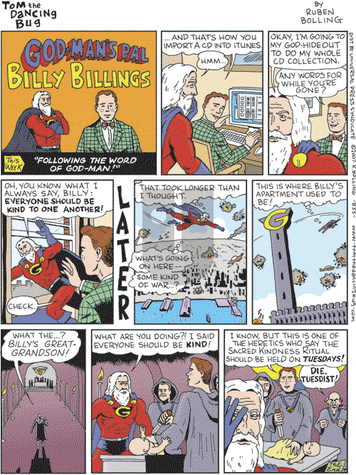 Tom the Dancing Bug on Saturday January 13, 2007 Comic Strip