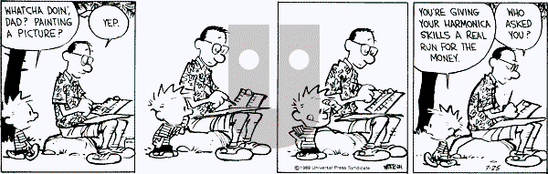 Calvin and Hobbes - Tuesday July 25, 1989 Comic Strip