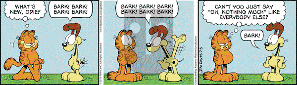Garfield on Wednesday July 3, 2019 Comic Strip