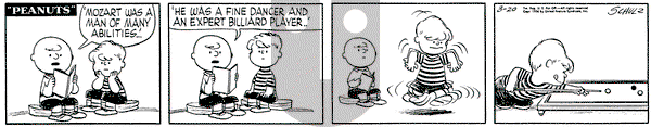 Peanuts on Tuesday March 20, 1956 Comic Strip