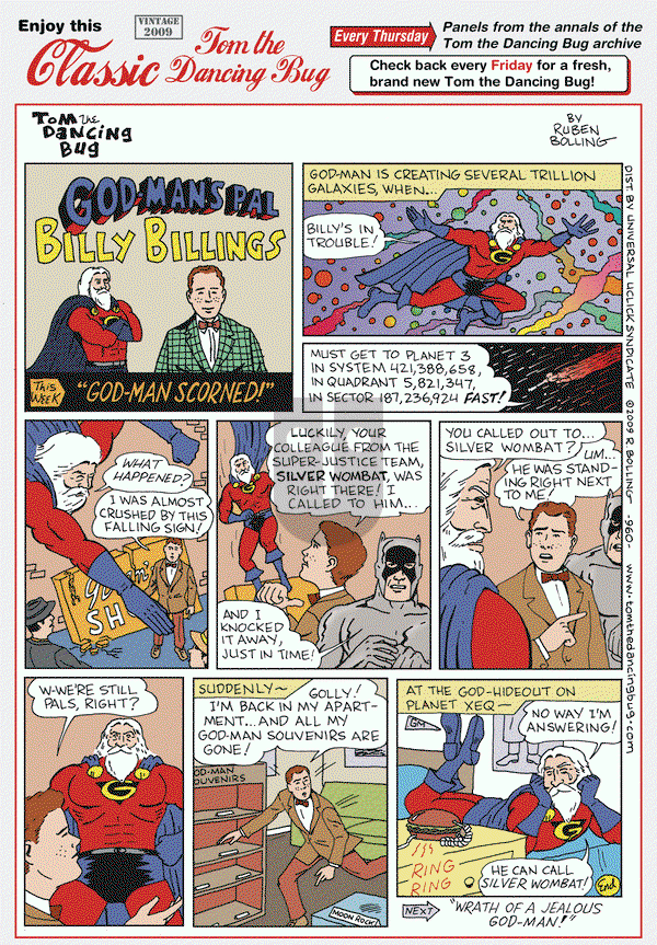 Tom the Dancing Bug on Thursday August 14, 2014 Comic Strip