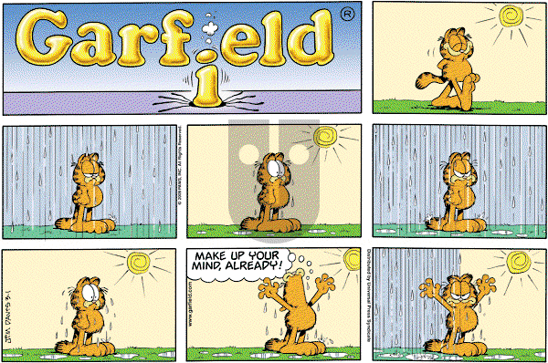 Garfield - Sunday March 1, 2009 Comic Strip