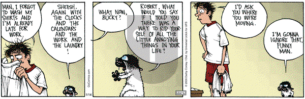 Get Fuzzy on Tuesday January 14, 2014 Comic Strip