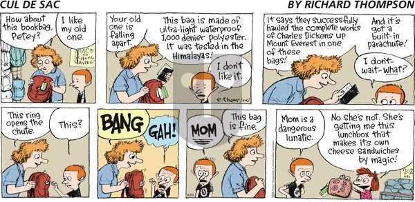 Cul de Sac on Sunday August 20, 2017 Comic Strip
