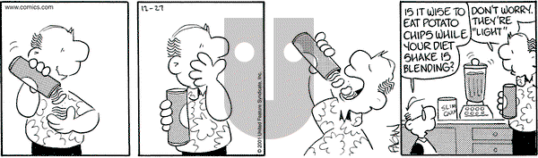Drabble on Thursday December 27, 2001 Comic Strip