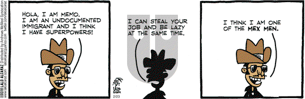 La Cucaracha on Friday February 23, 2018 Comic Strip