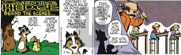 Over the Hedge on Monday May 26, 2008 Comic Strip