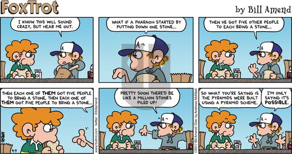 FoxTrot on Sunday April 9, 2017 Comic Strip