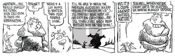 The Grizzwells on Friday December 8, 1995 Comic Strip