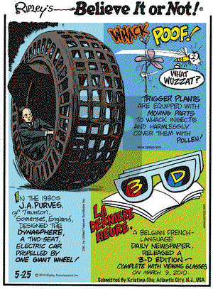 Ripley's Believe It or Not on Tuesday May 25, 2010 Comic Strip