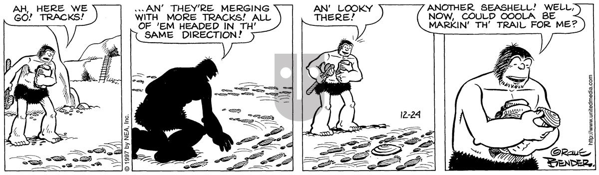 Alley Oop - Wednesday December 24, 1997 Comic Strip