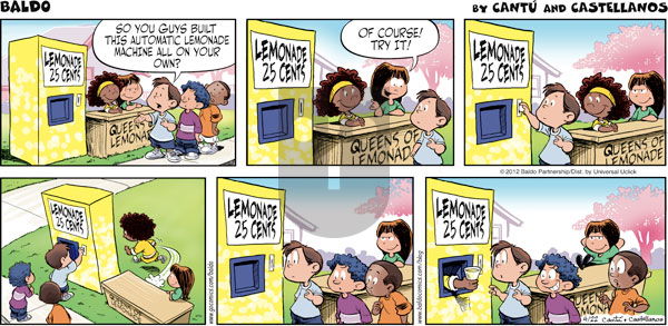 Baldo on Sunday April 22, 2012 Comic Strip