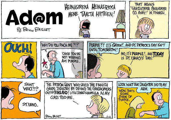 Adam@Home on Sunday March 16, 1997 Comic Strip