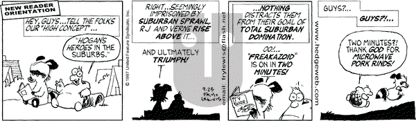 Over the Hedge on Tuesday September 23, 1997 Comic Strip