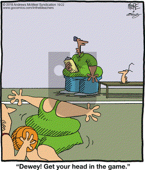 In the Bleachers on Monday October 22, 2018 Comic Strip