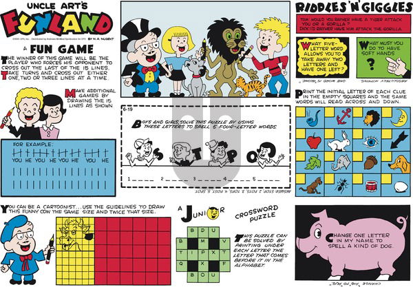 Uncle Art's Funland on Sunday June 19, 2022 Comic Strip