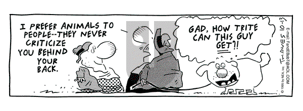 Frank and Ernest on Friday October 13, 1995 Comic Strip