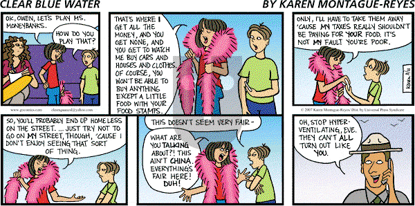 Clear Blue Water on Sunday March 11, 2007 Comic Strip