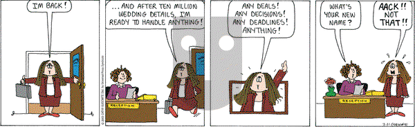 Cathy Classics on Monday March 21, 2005 Comic Strip