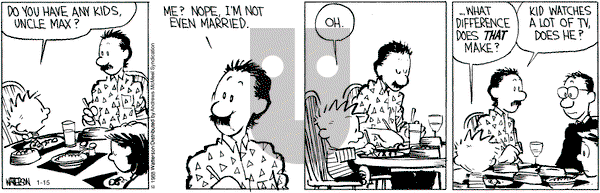 Calvin and Hobbes - Monday January 15, 2018 Comic Strip